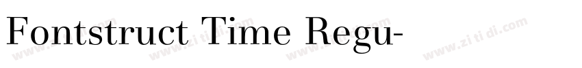 Fontstruct Time Regu字体转换